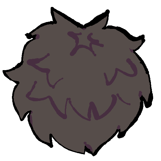 a ball of brown fur